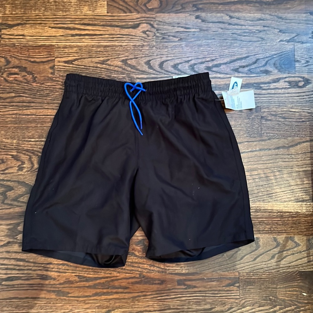 NWT black old navy swimsuit small 8 inch inseam